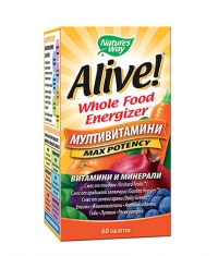 NATURES WAY Alive Whole Food Energizer Multi-Vitamins / 60 Tabs.
