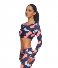 ZEROFIT Z113 Pink Patches / Long Sleeves Top