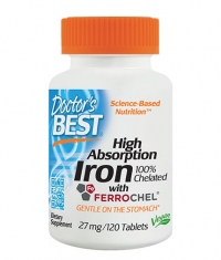 DOCTOR\'S BEST High Absorption Iron 27mg. / 120 Tabs.