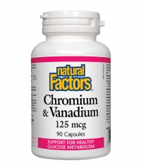 NATURAL FACTORS Chromium & Vanadium 125mcg. / 90 Caps.