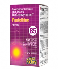NATURAL FACTORS BioCoenzymated Pantethine B5 450 mg / 60 Soft.