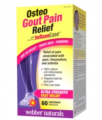 WEBBER NATURALS Osteo Gout Pain Relief with InflamEase / 60Vcaps.
