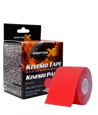 RAPTORX Kinesio Tape 5cm x 500cm / Red