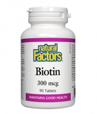 NATURAL FACTORS Biotin 300mcg / 90Tabs.