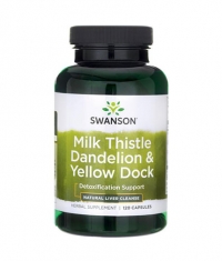 SWANSON Milk Thistle Dandelion & Yellow Dock / 120 Caps