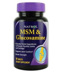 NATROL MSM & Glucosamine Double Strength 90 Tabs.