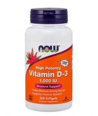 NOW Vitamin D-3 / 1000 IU / 360 Softgels