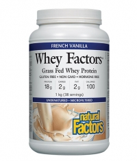 NATURAL FACTORS 100% Natural Whey Protein / French Vanilla
