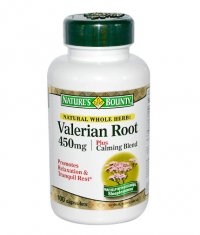 NATURE'S BOUNTY Natural Valerian Root + Calming / 100 Caps.