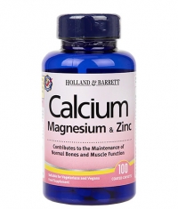 HOLLAND AND BARRETT Calcium Magnesium & Zinc / 100 Tabs