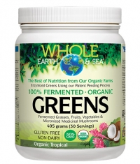 NATURAL FACTORS Whole Earth & Sea 100% Fermented Organic Greens / Tropical