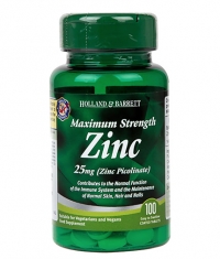 HOLLAND AND BARRETT Zinc Picolinate 25 mg / Maximum Strength / 100 Tabs