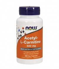 NOW Acetyl L-Carnitine 500mg. / 100 VCaps.