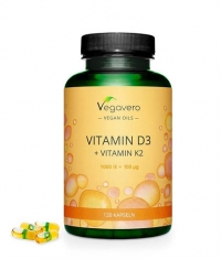 VEGAVERO Vitamin D3 1000 IU + K2 100 µg / 120 Caps
