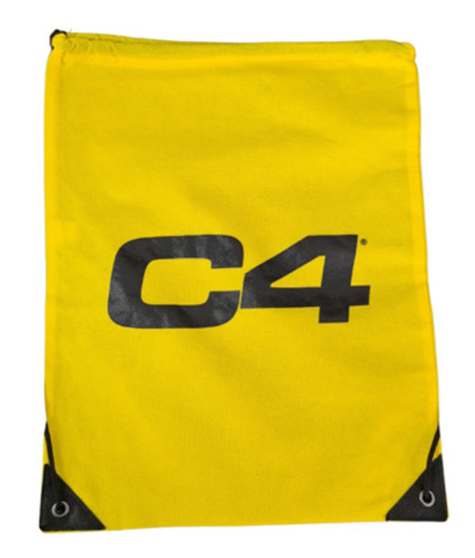 CELLUCOR Drawstring Bag / Black / Yellow