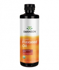 SWANSON Organic Flaxseed Oil - Cold Pressed / 473 ml