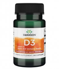 SWANSON Vitamin D3 - High Potency 1000 IU / 60 Caps