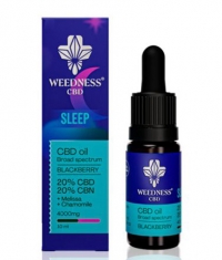 WEEDNESS Sleep CBD Oíl 20% + CBN 20% Broad Spectrum / Blackberry / 10ml