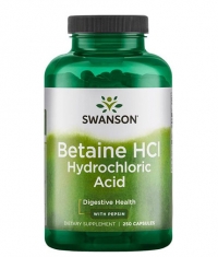 SWANSON Betaine *** Hydrochloric Acid with Pepsin / 250 Caps