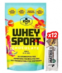 PROMO STACK Whey Sport Protein + 12 FREE Matrix Pro 32 Bars