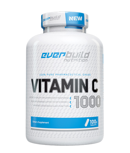 EVERBUILD High Potency Vitamin C 1,000mg with Rose Hips 100 tabs.