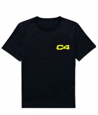 *** T-Shirt Black with Yellow Logo