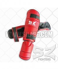 SZ FIGHTERS Shin/Instep Guards /Leather/