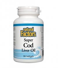 NATURAL FACTORS Super Cod Liver Oil 1100mg. / 90 Softgels.