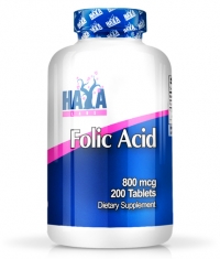 HAYA LABS Folic Acid 800mcg / 200 Tabs.